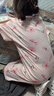 红豆女童睡裙纯棉春夏季薄款家居服儿童短袖套头睡衣A类Q3326白色140 实拍图