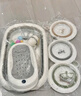 iuu婴儿洗澡盆 可折叠宝宝浴盆大号 洗澡神器躺托浴架新生儿童用品 【北欧灰】+可调节浴架+浴垫 实拍图