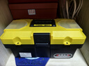 艾瑞泽 工具箱收纳箱家用五金维修盒零件箱塑料美术箱电工折叠手提箱 14寸加厚加强款（全新料无味） 实拍图
