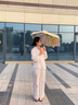 美度（MAYDU）遮阳伞防晒防紫外线小巧晴雨伞女太阳伞五折超轻口袋伞M5208黄色 实拍图