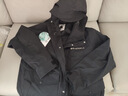杰克·琼斯（JACK&JONES）男装春秋款工装风帽外套男士宽松潮流百搭字母印花防泼水夹克衣服 E40 黑色 M 175 实拍图