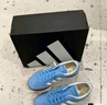adidas「T头鞋」VL COURT复古休闲板板鞋德训鞋男女阿迪达斯轻运动   蓝色/亮白/树脂黄   40 实拍图
