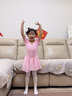 艾舞戈儿童舞蹈服夏季练功女童跳舞衣幼儿园宝宝连体芭蕾舞裙中国舞服装 粉色-短袖 120 码 高105-110cm重30-38斤 实拍图