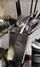 贾思德不锈钢筷子筒沥水架304筷笼厨房家用筷子架创意壁挂式双筒置物架 双格+304不锈钢挂钩+刨刀 实拍图