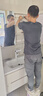 京舰卫生间烤漆橡木浴室柜陶瓷一体盆洗脸盆柜组合洗手盆洗手台洗漱池 圆弧美妆镜柜+100cm圆角陶瓷盆 实拍图