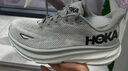 HOKA男款秋季克利夫顿 9跑步鞋CLIFTON 9轻量耐磨缓震 雾灰/黑色 40 实拍图