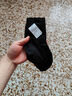 【新疆棉】袜子女春秋透气中筒袜无骨堆堆月子袜运动长袜棉袜 【黑色】 1双 均码 实拍图