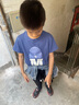 男童短袖t恤纯棉2025新款夏装上衣半袖儿童夏季潮酷休闲男孩衣服 彩熊白+嗨呀蓝+帽子靛蓝 140 实拍图
