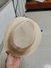 万宏达遮阳帽中老年帽子男夏天草帽礼帽凉帽休闲户外网眼帽老人爸爸 休闲浅卡其 L(58-60cm)可调节 实拍图