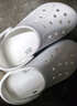 卡骆驰crocs洞洞鞋贝雅卡骆班轻便耐磨一脚蹬休闲鞋|205089 白/深蓝-126 37 /38(230mm) 实拍图