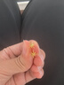 曼卡龙黄金耳钉足金星芒绕线耳饰一对简约日常小巧 女生生日礼物 星芒绕线耳钉 0.69g 实拍图