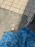无印良品（MUJI）女式 马德拉斯格纹 宽摆裙长半身裙女装裙子25年夏季款BE1XKA5S 蓝色格纹 M (160/66A) 实拍图