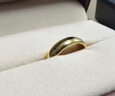 周生生素圈光身面活口泥鳅背黄金戒指 足金开口戒情侣结婚对戒09141R 4.23克(含工费100元) 实拍图