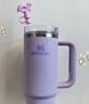 STANLEY巨无霸吸管杯水杯保温杯大容量办公车载不锈钢杯子887ML-香兰紫 实拍图