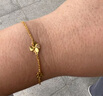 中国黄金（CHINA GOLD）黄金手链四叶草足金转运珠手饰结婚纪念618生日礼物女生送老婆 京速达*四叶草手链约1.7-1.8g【玫瑰礼盒】 实拍图