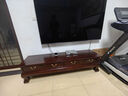 一善一品红木家具非洲花梨（学名：刺猬紫檀）实木电视柜客厅储物柜地式柜大中小户型弯脚电视柜 1.8米电视柜 实拍图