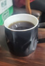 几物森林 陶瓷马克杯带盖大容量咖啡杯情侣杯牛奶杯早餐水杯男女茶杯黑色 实拍图