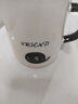 拜杰马克杯杯子礼物咖啡杯牛奶杯早餐杯带勺盖杯男女大容量水杯420ML 实拍图