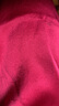 金三塔真丝睡裙100%桑蚕丝优雅凉感V领短袖睡裙居家服礼物 [鸿运]焦糖红 XL 实拍图