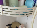 有顾吸盘卫生间置物架免打孔浴室三角厕所转角置物架壁挂洗漱台收纳架 吸盘奶白双层【工艺级ABS】 实拍图