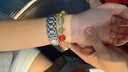 普陀山水晶手链琉璃南红手串蜜蜡手链女士时尚饰品十二通宝生日礼物女 实拍图