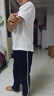 罗蒙男童短袖polo衫校服春夏新款T恤女童班服 白色短袖POLO衫 140 实拍图