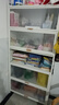 双将家用钢制书柜多层落地儿童书架带门防尘卧室收纳柜客厅翻门储物柜 五门6层 长80*  高176cm 优雅白35cm深【黑白可选】0甲醛 实拍图