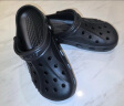 卡骆驰crocs洞洞鞋贝雅男鞋女鞋轻便耐磨一脚蹬拖鞋休闲鞋|10126 黑色-001 40 (250mm) 实拍图