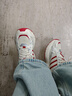 adidas「寻光者」SPIRITAIN 2.0厚底网面老爹鞋阿迪达斯轻运动   奶油白/浅猩红/金属银   41 实拍图