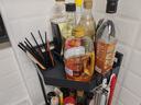 JCZS德国品牌厨房台面调料收纳三角架墙转角多功能储物拐角置物架 【枪灰】三层-边长25cm(配挂钩) 实拍图