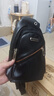 途尊男士胸包2024新款时尚单肩包大容量休闲运动包旅游软皮防水小背包 黑色【斜拉链921】 实拍图