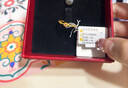周六福彩宝碧玺黄金足金戒指生日礼物送女友J0212468 约1.81g 14号 实拍图