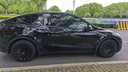 适用特斯拉modely19寸轮毂盖新款直边轮毂特斯拉太阳神款轮毂盖 老款Y 光面哑黑4个+黑T标+对称款 实拍图