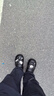 QYCKABY洞洞鞋男士夏季EVA家居户外两穿透气卡通厚底浴室防滑半凉拖鞋女 哈士奇【黑色】 42-43 适合41-42 实拍图
