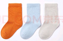 全棉时代儿童袜子婴儿棉袜宝宝新生儿地板袜男女童中长筒袜春夏秋冬 3双装 【中筒】霞橙+浅灰+浅蓝 3双 5-8岁 （17cm） 实拍图