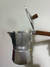 天喜（TIANXI）摩卡壶家用意式煮咖啡器具手磨咖啡机手冲浓缩萃取户外咖啡壶 银色-中号 140ml 实拍图