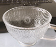 【采销推荐】复古浮雕太阳花杯玻璃早餐家用牛奶杯大容量燕麦水杯 透明色 230ml 【单只装】 实拍图