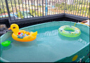户外免充气游泳池家用室外免安装儿童洗澡池打开即用大型折叠沙池 天空款乐享套餐送豪华礼包 2.1米 实拍图