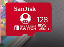 闪迪（SanDisk）128GB TF（MicroSD）内存卡 U3 4K 游戏存储卡 读速100MB/s 任天堂Switch授权 马里奥赛车主题款 实拍图