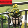京尚客 花盆花架阳台铁艺悬挂式吊篮挂钩圆形勾栏杆垂吊花篮欧式吊挂垂A 3个装加粗版黑色 实拍图