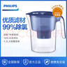 飞利浦（PHILIPS）净水壶 滤水壶 家用过滤壶 厨房自来水过滤器 滤水器 过滤器滤芯 便携净水杯 AWP2814蓝色/白色 【4.2L蓝色】一壶 7芯专家版 实拍图