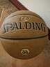 斯伯丁（SPALDING）篮球飞行员06十字型防尘吸湿皮料室内外通用7号成人青少年77-739Y 实拍图
