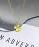 中国黄金（CHINA GOLD）18K金四叶草吊坠女新款百搭K金项链生日礼物生日送女朋友老婆礼物 【当/次日达】18K金四叶草吊坠约0.15g【赠镀金银链】 实拍图