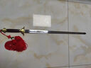 龙泉宝剑太极剑河图武术剑不锈钢比赛男女晨练软剑刀鸡翅木厂家批发未开刃 黄铜起脊款 28寸 实拍图