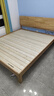 林氏家居全实木床双人床1.8米1.5米可选主卧室大床原木风床架单人床PK13A 【低铺|床铺板】床+零胶弹簧床垫 1.8米x2米 实拍图