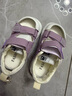 G.duck小黄鸭夏季0-1-6岁凉鞋软底韩版凉鞋包头男女童宝宝学步防滑软底 紫色 22码 内长15cm 实拍图