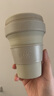 STOJO 美国stojo咖啡杯折叠杯水杯便携环保旅行随行户外压缩杯隔热套 燕麦色小-无吸管 355ml 实拍图