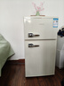 新飞 （Frestec）98升双开门冰箱小型迷你复古小冰箱家用宿舍租房冷藏冷冻电冰箱节能省电一级能效 98升双门复古【一级能效】 实拍图