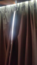 铭聚布艺（MINGJU）窗帘 全遮光窗帘成品窗帘布涤塔夫杏仁奶咖挂钩式2.0*2.4单片 实拍图