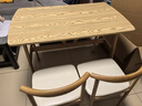 汤能优品餐桌家用原木风餐桌椅组合仿实木简易饭桌小户型公寓餐厅快餐桌子 【原木色】 ｜加粗加厚/超强承重 100cm 【宽60cm】一桌两椅 实拍图